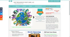 Desktop Screenshot of eastbrunswickfootcare.com